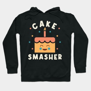 1st Birthday Cake Smasher Cake Smash Boy Girl Baby Hoodie